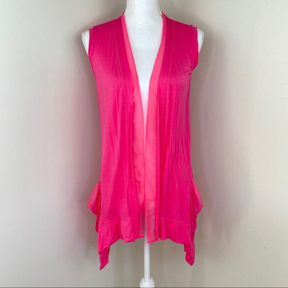 LOGO Lori Goldstein Cardigan Pink Size‎ XXS